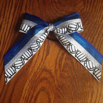 Volleyballs with royal glitter and silver - Thumbnail 3