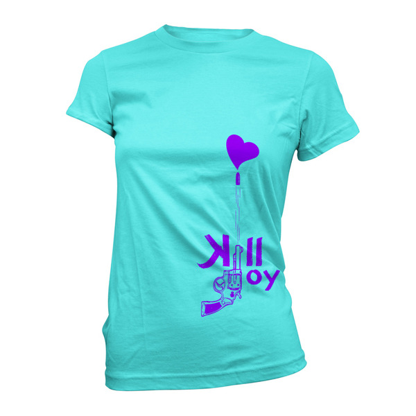 Heart Shot Tee in Teal