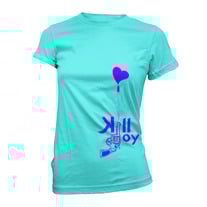 Heart Shot Tee in Teal
