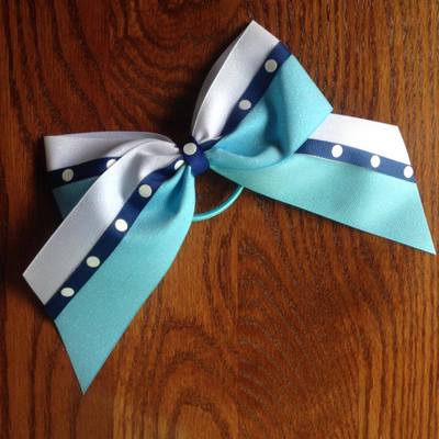 Glitter blue and white with royal dots - Thumbnail 5