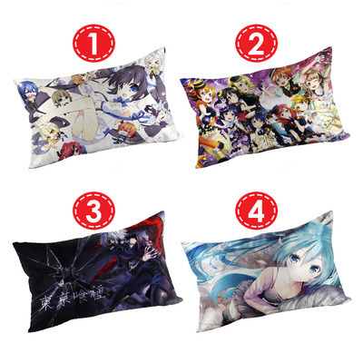 New anime waifu dakimakura rectangle 40 x 70 cm pillow cover - Thumbnail 1
