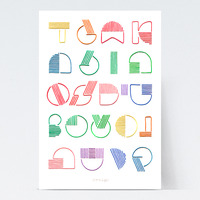 Bauhaus Alef Bet (poster) - Thumbnail 1