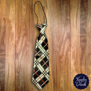 Yellow/Black/Red Plaid Tie
