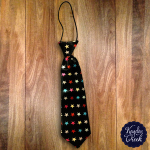 Black Multi Star Tie