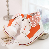 Sweet cute lace short boots shoes - Thumbnail 3