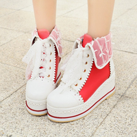 Sweet cute lace short boots shoes - Thumbnail 1