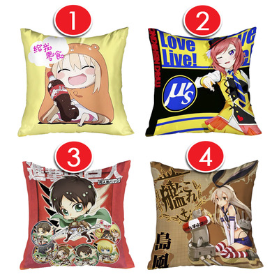New 40 x 40 cm square japanese anime dakimakura pillow cover