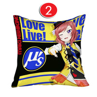 New 40 x 40 cm Square Japanese Anime Dakimakura Pillow Cover - Thumbnail 2