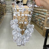 Clear gold bubble necklace - Thumbnail 1