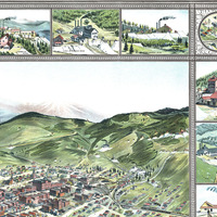 Cripple Creek, Colorado in 1896 - Bird's Eye View Map, Aerial map, Panorama, Vintage, Antique map, Reproduction, Fine Art, Wall Art, History - Thumbnail 3
