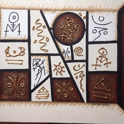 Taino painting 20"x 24"