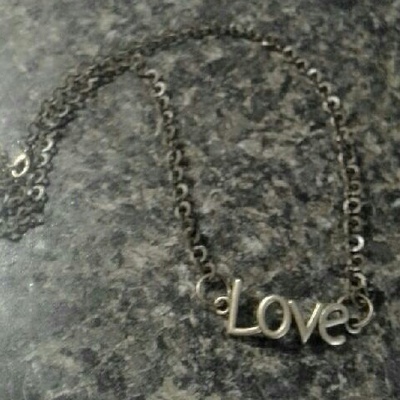 Love statement necklace