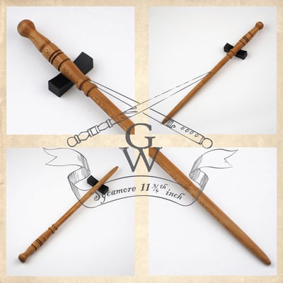 Sycamore wand 11 3/4 inch