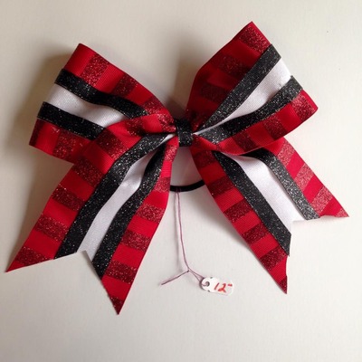 Red with glitter stripes, black, and white - Thumbnail 4