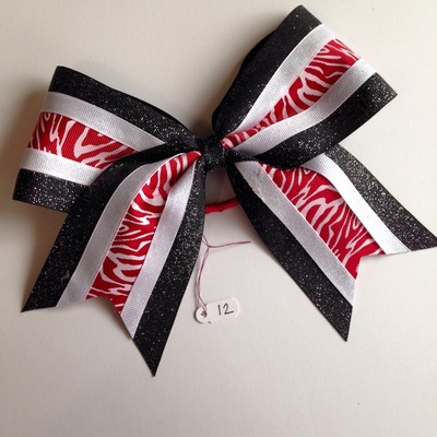 Glitter black and white with red zebra - Thumbnail 5