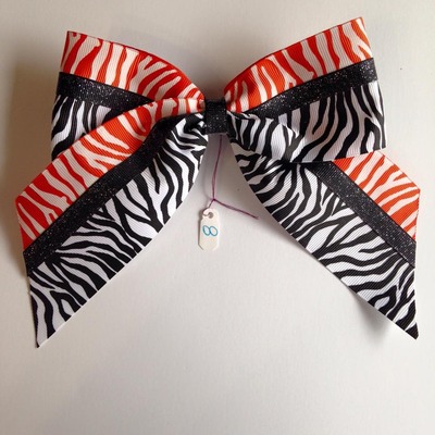Orange and black zebra with glitter - Thumbnail 4