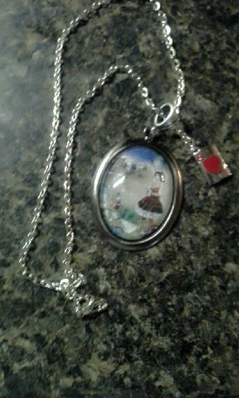 Vintage Steampunk Glass Alice in Wonderland