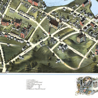 Putnam, Connecticut in 1877 - Bird's Eye View Map, Aerial, Panorama, Vintage, Antique, Giclée, Fine Art, Wall Art, History - Thumbnail 3