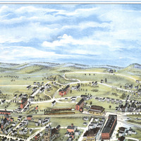 Putnam, Connecticut in 1877 - Bird's Eye View Map, Aerial, Panorama, Vintage, Antique, Giclée, Fine Art, Wall Art, History - Thumbnail 2