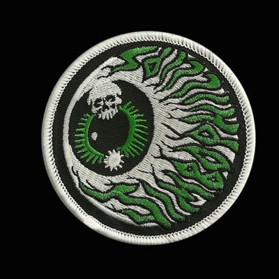 Jimbo eyeball patch  iron on ready full color embroidered