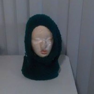 Crochet hood scarf style 2