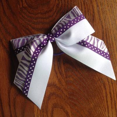 Glitter white with purple zebra and dots - Thumbnail 4