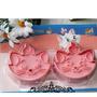 MARIE CAT DISNEY CARTOON PINK COLOR 2pcs Set Cookie Cutter Cheese Cutter Multi Use Food Cutter - Thumbnail 1