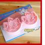 MARIE CAT DISNEY CARTOON PINK COLOR 2pcs Set Cookie Cutter Cheese Cutter Multi Use Food Cutter - Thumbnail 2