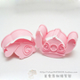 STITCH DISNEY CARTOON PINK COLOR 2pcs Set Cookie Cutter Cheese Cutter Multi Use Food Cutter - Thumbnail 2
