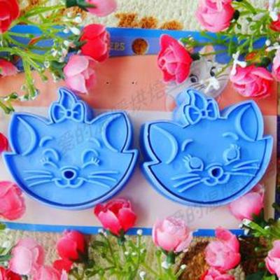 Marie cat disney cartoon blue color 2pcs set cookie cutter cheese cutter multi use food cutter