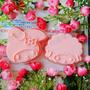 MY MELODY & LITTLE LAMB JAPAN CARTOON PINK COLOR 2pcs Set Cookie Cutter  Multi Use Food Cutter - Thumbnail 2