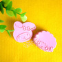 MY MELODY & LITTLE LAMB JAPAN CARTOON PINK COLOR 2pcs Set Cookie Cutter  Multi Use Food Cutter - Thumbnail 3