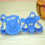 WINNE THE POOH & TIGGER DISNEY CARTOON BLUE COLOR 2pcs Set Cookie Cutter  Multi Use Food Cutter - Thumbnail 2