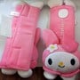 MY MELODY PINK COLOR Car Mulit Use Seat Belt Cover Decoration Set Car Use Baby Cart Use - Thumbnail 1