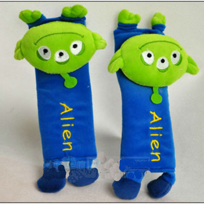 Little green man toy story cartoon mulit use seat belt cover decoration set car use baby cart use