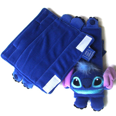 Stitch disney cartoon mulit use seat belt cover decoration set car use baby cart use