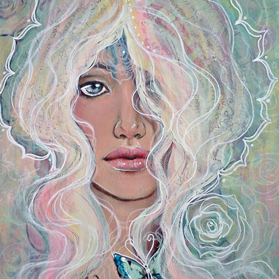 Bloom * 11x14 original painting - Thumbnail 1