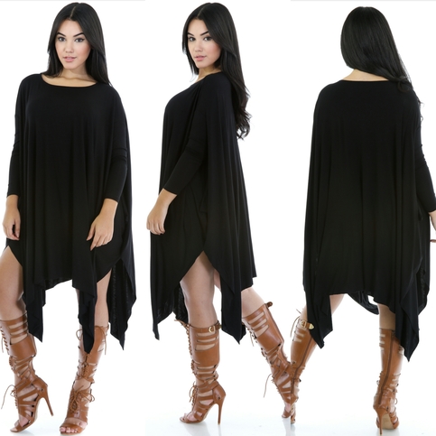 She's Draping Dress/Black
