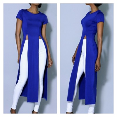 "rae" front slit maxi dress - Thumbnail 1