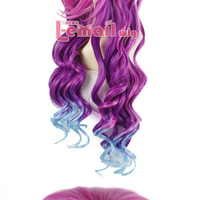 Long Colored Cosplay Wig 80 CM Long With FREE WIG CAP CAP - Thumbnail 2