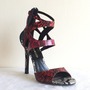 TAMARA MELLON "Fatale" Ombre Snakeskin Strappy Sandal-1