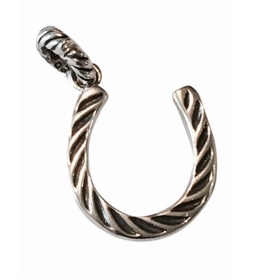 David yurman sterling silver horseshoe charm
