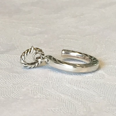 David yurman sterling silver horseshoe charm