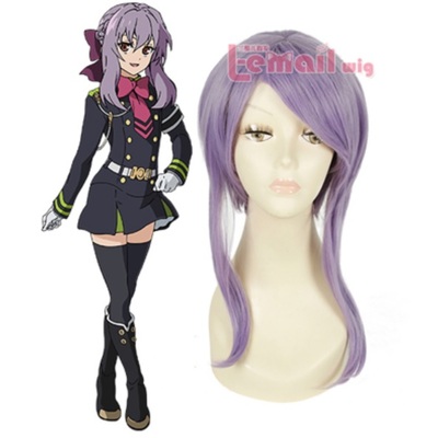 Free shipping 20inch purple cosplay wig