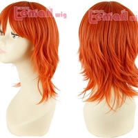 Short Orange Anime Wig Cosplay - Thumbnail 2
