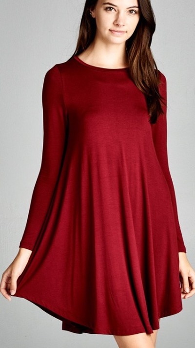 Long Sleeve Swing Dress