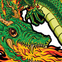 Green Dragon Sticker (soap bottle NOT included) - Thumbnail 1
