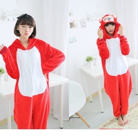 4 Styles of Unisex Cosplay Warm Flannel Hoodies - Thumbnail 1