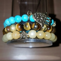 BoHo Buddha, Hamsa Bracelet Set 