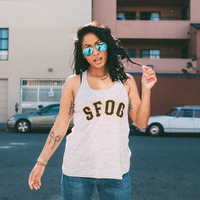 SFOG Together Ladies Flowy Racerback Tank - Thumbnail 2